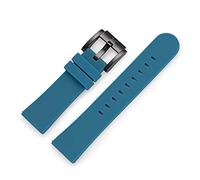 TW Steel Marc Coblen - Cinturino per orologio, in silicone, 22 mm, con fibbia nera, Blu, cinghia
