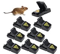 TW1TGOFT Trappola per Topi, Set di 8 Trappole per Topi Professionali, Trappola a Scatto, Trappola Topi Riutilizzabile, Efficace, Alta Sensibilità, Sicurezza, Trappola per Topi in casa e in Giardino