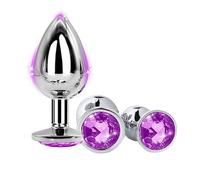 TW2-Set Relax Metallico in Acciaio Inossidabile-Dilatatore Anale Donna APET-04vbgfhj