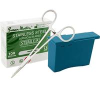 Twain & Moss Dermaplaning Kit Professional Swann Morton 10R Dermaplaning Blades, Skalpell Blade Remover Box, emostato per una facile installazione chirurgica lame Dermaplane affilate (3 pezzi)