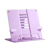 TWALOTPEX Appoggio per Libri, Appoggio per Leggere Supporto da Tavolo Multifunzionale in Metallo for Libri, Musica/Libri di Cucina, Piccolo scaffale for la Lettura(Purple)