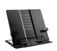 TWALOTPEX Appoggio per Libri, Appoggio per Leggere Supporto da Tavolo Multifunzionale in Metallo for Libri, Musica/Libri di Cucina, Piccolo scaffale for la Lettura(Black)
