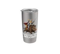'TWAS Il 'Tism M'Lord Shiba Inu Cavaliere Cavaliere Cavaliere Cinghiale Medievale Bicchiere termico in acciaio inox doppia parete