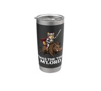 'TWAS Il 'Tism M'Lord Shiba Inu Cavaliere Cavaliere Cavaliere Cinghiale Medievale Bicchiere termico in acciaio inox doppia parete