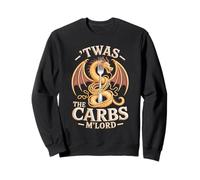 'TWAS The Carbs M'Lord Funny Fantasy Dragon Pasta Lover Felpa