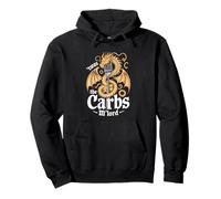 'TWAS The Carbs M'Lord Funny Fantasy Dragon Pasta Lover Felpa con Cappuccio