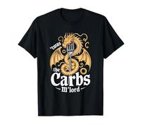 'TWAS The Carbs M'Lord Funny Fantasy Dragon Pasta Lover Maglietta