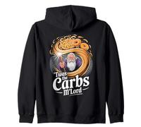 'TWAS The Carbs M'Lord Funny Fantasy Wizard Magic Spell Felpa con Cappuccio