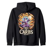 'TWAS The Carbs M'Lord Funny Fantasy Wizard Magic Spell Felpa con Cappuccio