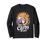 'TWAS The Carbs M'Lord Funny Fantasy Wizard Magic Spell Maglia a Manica