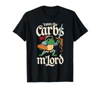 'TWAS The Carbs M'Lord Funny Frog Meme Medieval Knigh Maglietta