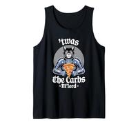 'TWAS The Carbs M'Lord Funny Pizza Cat Knight Canotta