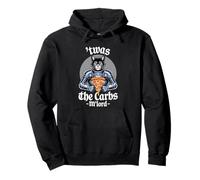 'TWAS The Carbs M'Lord Funny Pizza Cat Knight Felpa con Cappuccio