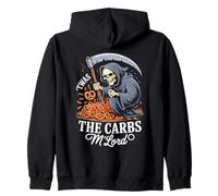 'TWAS The Carbs M'Lord Funny Reaper Pretzel Felpa con Cappuccio