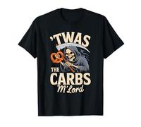 'TWAS The Carbs M'Lord Funny Reaper Pretzel Maglietta