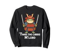 TWAS The Carbs M'Lord Funny Samurai Frog Guerriero Giapponese Felpa