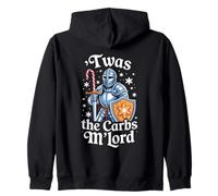 'TWAS The Carbs M'Lord Funny Thanksgiving Knight Cockies Felpa con Cappuccio