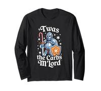 'TWAS The Carbs M'Lord Funny Thanksgiving Knight Cockies Maglia a Manica