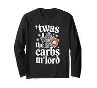 'TWAS The Carbs M'Lord Funny Thanksgiving Knight Cockies Maglia a Manica