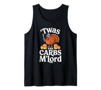 'TWAS The Carbs M'Lord Funny Thanksgiving Turkey Meme Canotta