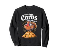 'TWAS The Carbs M'Lord Funny Thanksgiving Turkey Meme Felpa