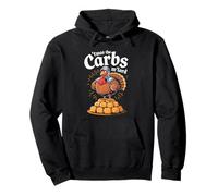 'TWAS The Carbs M'Lord Funny Thanksgiving Turkey Meme Felpa con Cappuccio