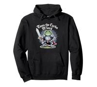 TWAS The Carbs M'lord Medieval Knight Frog Felpa con Cappuccio