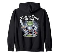 TWAS The Carbs M'lord Medieval Knight Frog Felpa con Cappuccio