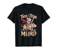 TWAS The Tism Funny Medieval Knight Capybara Maglietta