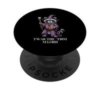 Twas The Tism M Lord Raccoon Wizard, libro a tema Magic Fantasy PopSockets PopGrip Adesivo