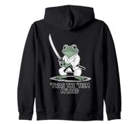 'TWAS The 'Tism M'Lord Cool Fighter Karate Frog Felpa con Cappuccio