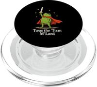 Twas The Tism M'Lord Frog Cavaliere medievale Spada Fantasy PopSockets PopGrip per MagSafe