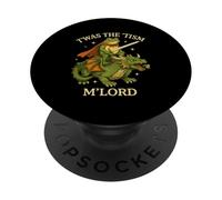 Twas The Tism M'Lord Frog Dragon Rider Fantasy Medievale PopSockets PopGrip Adesivo