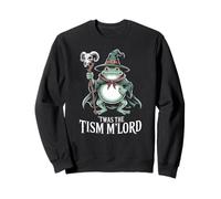 Twas The Tism M'Lord Funny Frog Wizard Medievale Donne Uomini Felpa