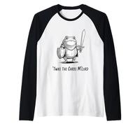 T'was The 'Tism M'Lord Funny Medieval Knight Frog Men Women Maglia con Maniche Raglan