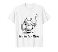 T'was The 'Tism M'Lord Funny Medieval Knight Frog Men Women Maglietta