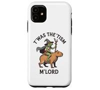 Twas the Tism M'Lord Vintage Wizard Frog Witch Capybara Custodia per iPhone 11