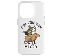 Twas the Tism M'Lord Vintage Wizard Frog Witch Capybara Custodia per iPhone 14 Pro