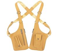 Twaynorb Double Shoulder Armpit Bag for Men Women, Adjustable Harness Anti-Theft Underarm Shoulder Bag for Daily (Yellow)