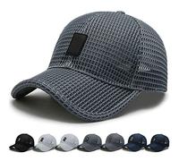 Twaynorb Summer Outdoor Casual Baseball cap, Mesh Baseball cap Trucker Mesh Hat Baseball cap for Men Women Outdoor Sports Running Hat (Dark Gray-#2)