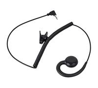 TWAYRDIO Auricolare da 2,5 mm solo ascolto con gancio morbido a forma di C, auricolare auricolare per radio Harris XL200 microfono da bavero HYT Hytera SM26M1 SM26N2 SM26N4 microfono altoparlante