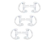 TWAYRDIO Muffa per auricolari di medie dimensioni di ricambio per auricolari walkie talkie auricolari di sorveglianza cuffie acustiche bobina kit audio, 3 paia