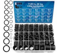 TWCC 880 kit O-Ring in gomma, 24 misure metriche di gomma nitrilica O-ring kit di guarnizioni, utilizzati per tubi, riparazioni auto, impianti idraulici e rubinetti