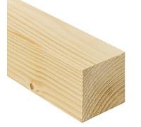 TWE Listelli Legno Massello Abete Alta Qualità x 1 Metro con Smusso su Spigoli Made in Italy Confezione da 1 pz (60x60) mm