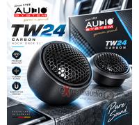 Audio System Tweeter Carbon TW24 1 paio di tweeter in tessuto al neodimio