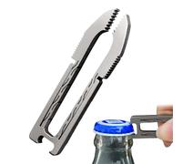 Tweezer di precisione - Design compatto Titanium Timezer con funzione di apribottiglie, gadget da esterno che si avvicina a una sola bottiglia | Travel Twezer per le attività in campeggio, escursioni