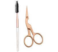 Tweezerman - Brow Shaping Scissors & Brush - Rose Gold - Pinzette 18 g