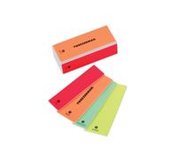Tweezerman Neon Hot Blocco Lima, Levigante, Lisciante e Lucidante 4-In-1
