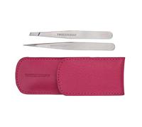 Tweezerman Petite Tweeze Set con custodia da viaggio, pinzette appuntite e incli
