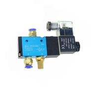 TWEFTPKD 3 Vie Porta 2 Posizioni 12V 24V 220V elettrovalvola pneumatica Aria Controllo Elettrico valvola Magnetica Gas 10mm 6mm 8mm Collegamento Tubo(4mm,AC 220V)